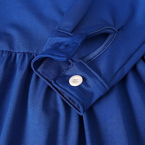 Miniatura 5 de Trajes a juego para niña ropa de Ramadán ropa tradicional de Abaya Dubái musulmana bata de bebé para niños pequeños azul 2-3 años