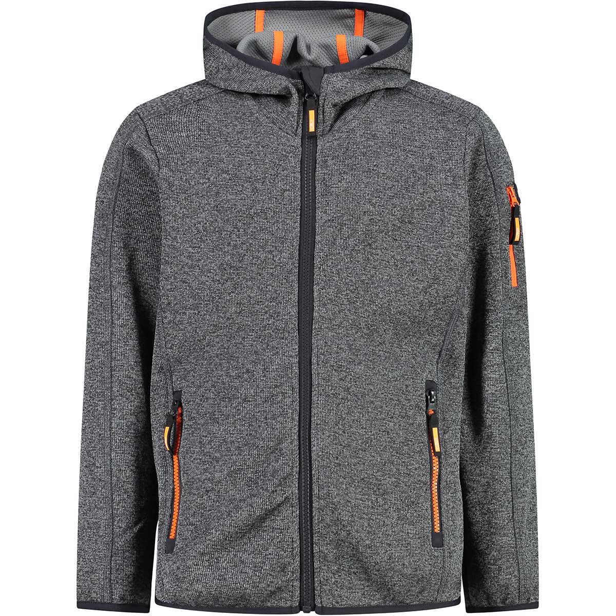 CMP 30h5914 Veste Knit-Tech pour enfant à capuche fixe Mixte enfant