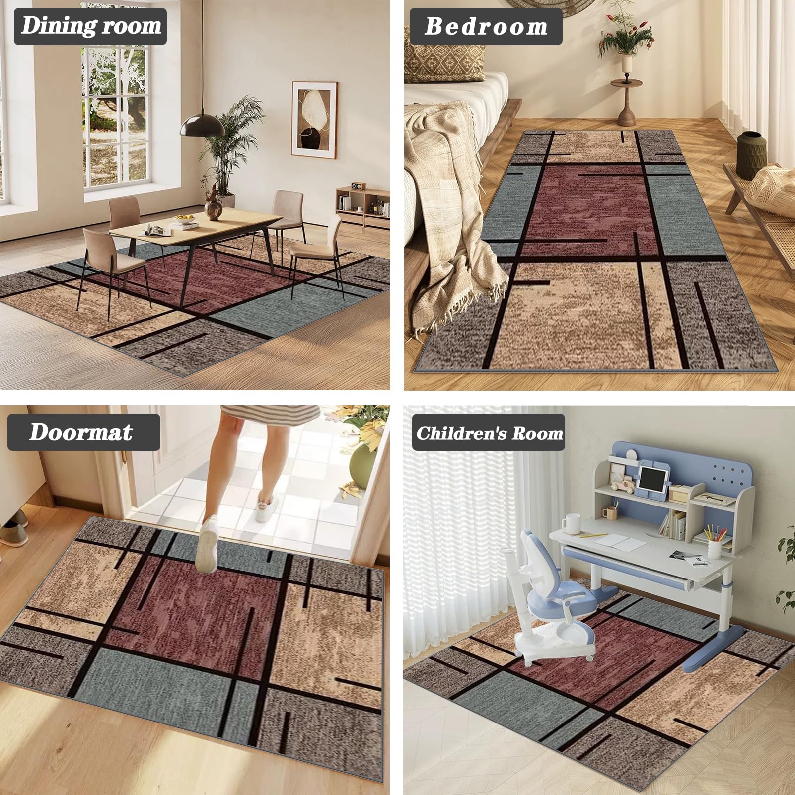 Bodenschutzmatte Bürostuhl Teppich Unterlage, Gamer Teppich, Stuhlmatte für Hartböden, Kratzfeste Bürostuhl Unterlage für Büro und Zuhause, Schreibtischstuhl, Unterlage für Laminat 140 x 160 cm