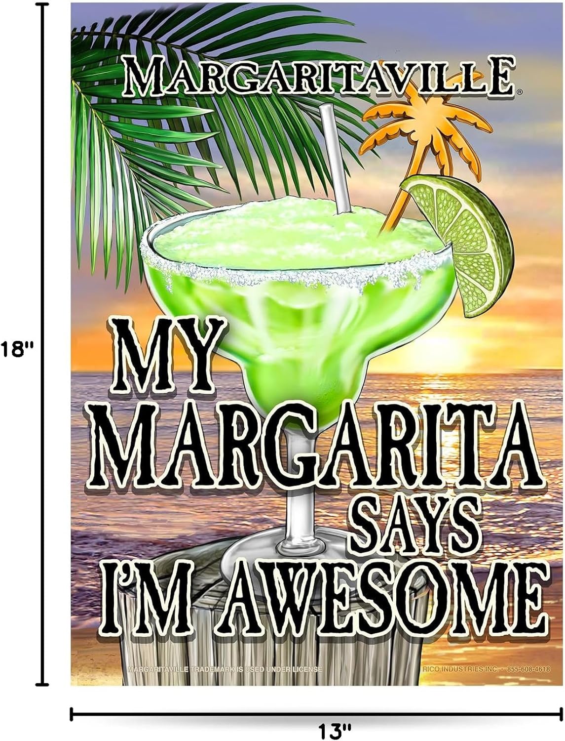 Margaritaville Double Sided Garden Flag