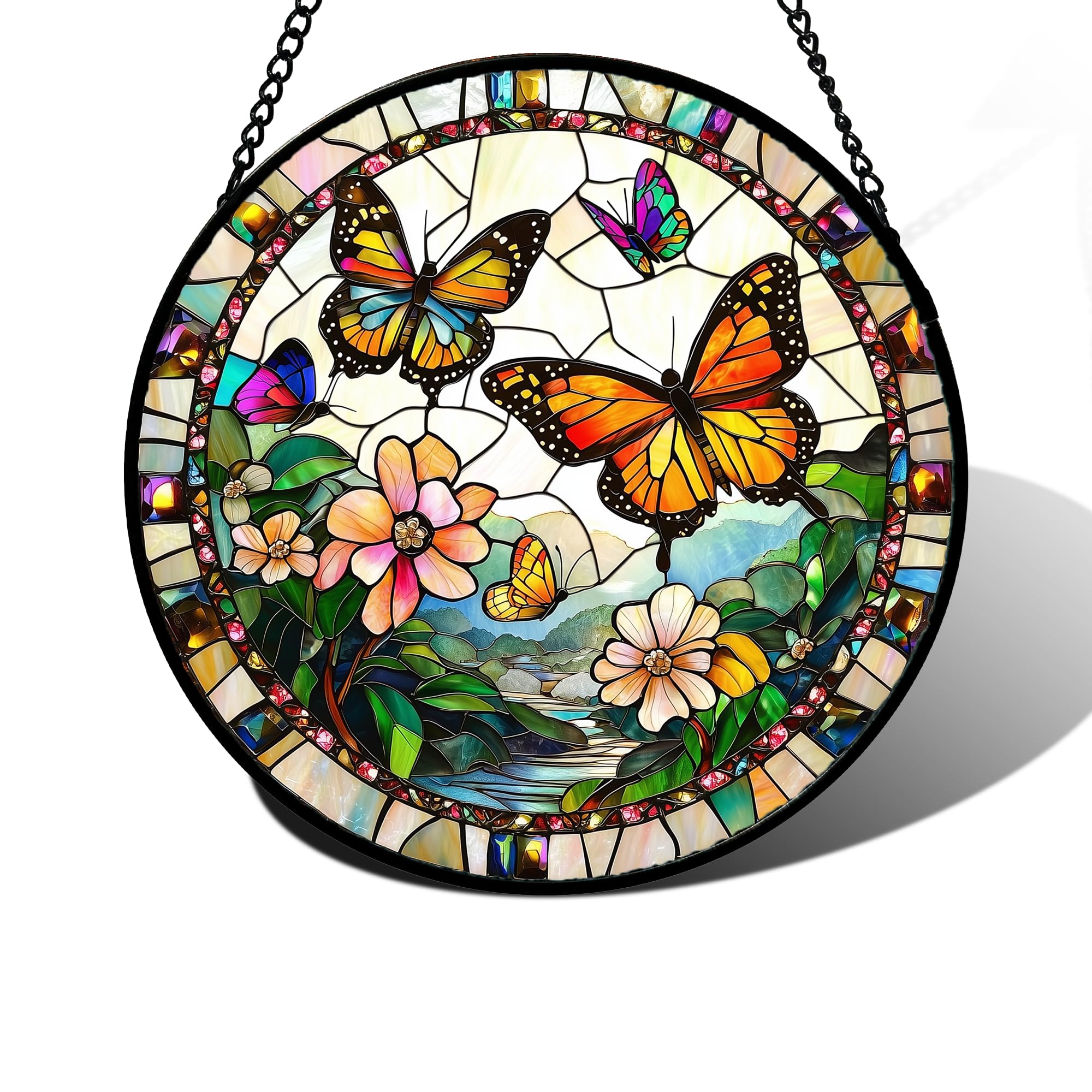 DASTOLL Butterflies Flying Suncatcher