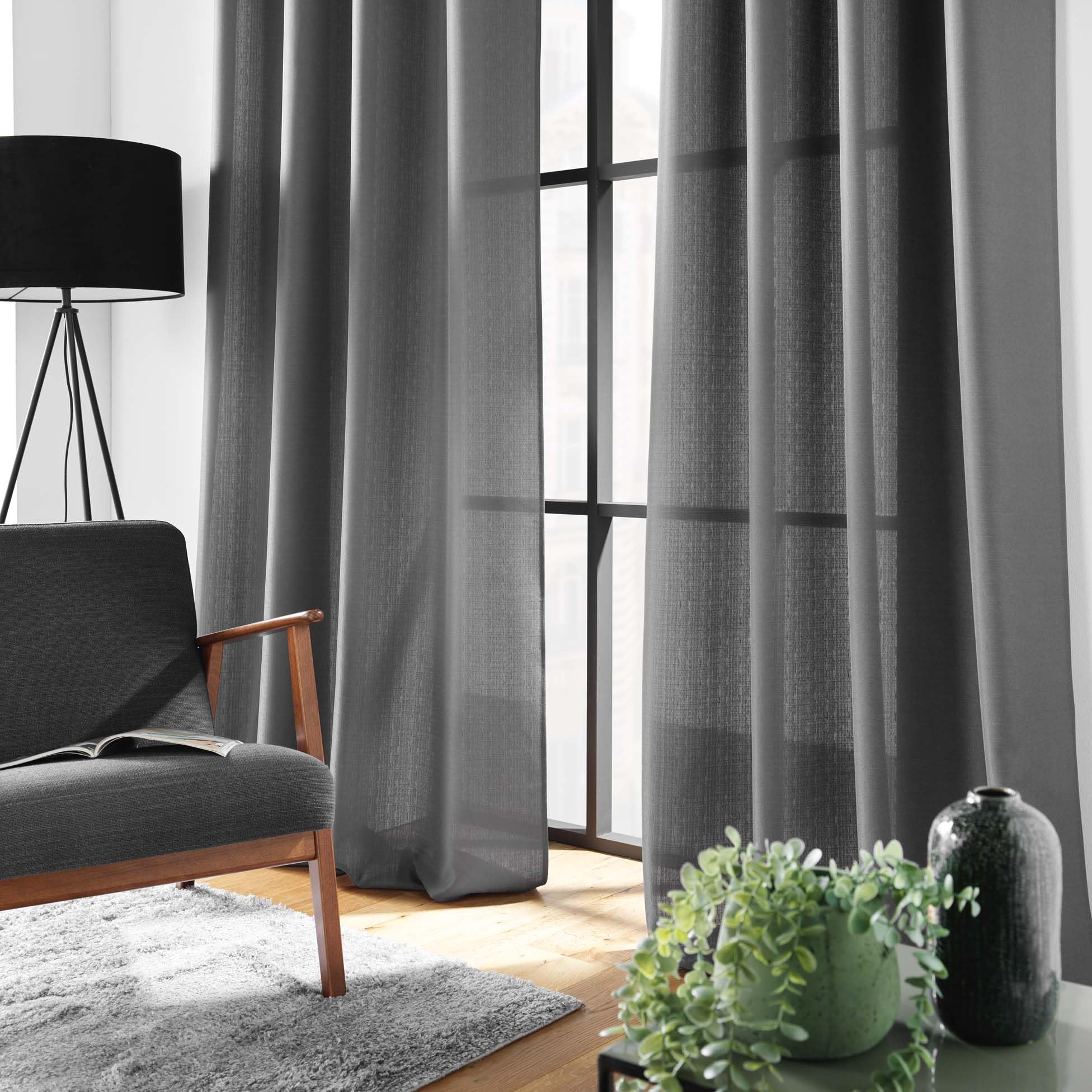Tenda Douceur D'Intérieur Con Occhielli – 140x280 Cm – Colore Salvia – Poliestere - 2