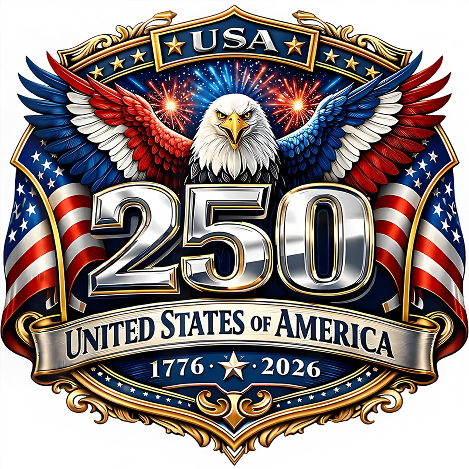 POETRYDRAW Independence Day Eagle Full DIY 5D Round Drill Gem Art Diamond Art Painting Kits 40 * 40cm for Adults Home Wall Decor Gift