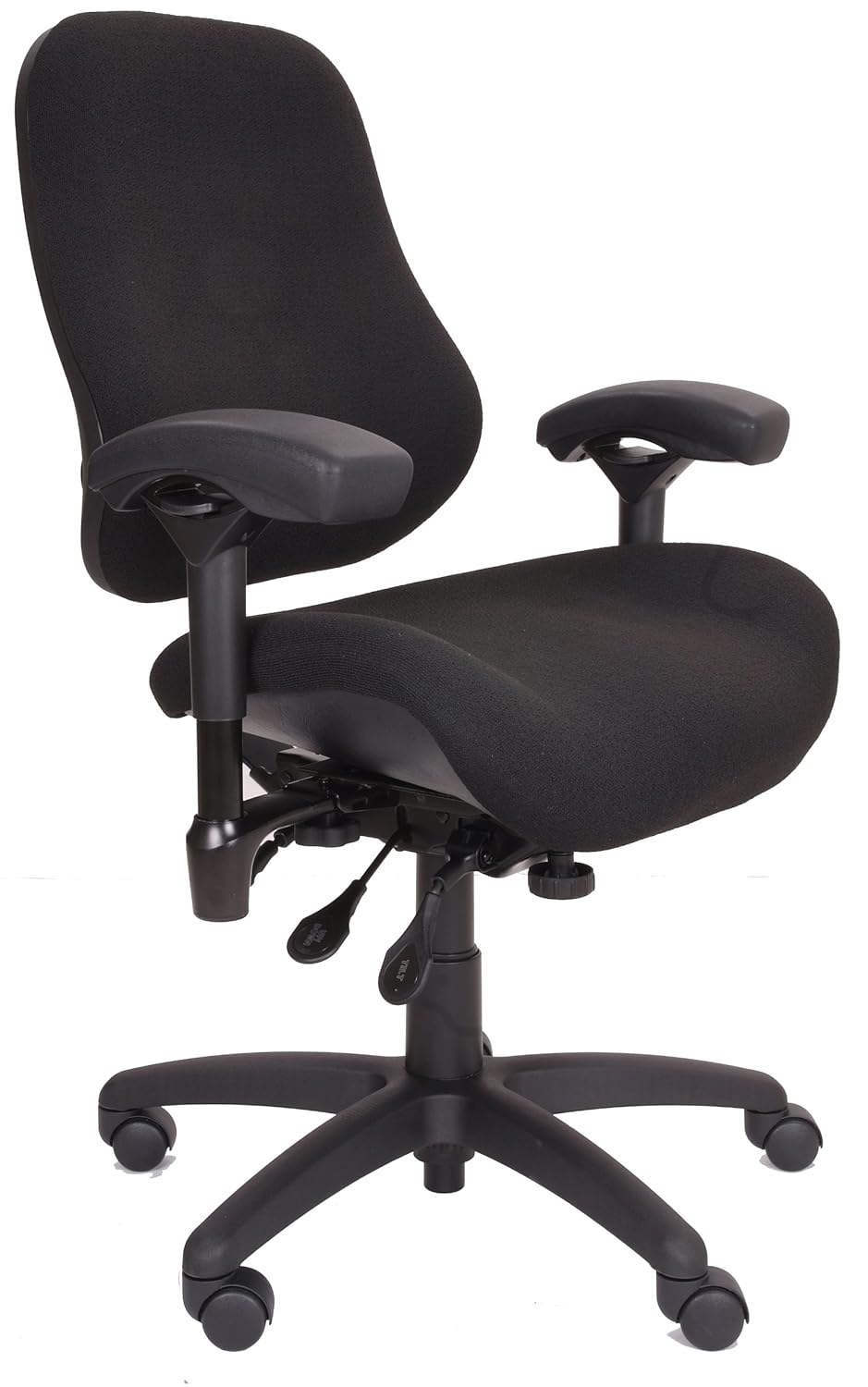 BodyBilt J2504x Black Fabric XL High Back Thoracic Support