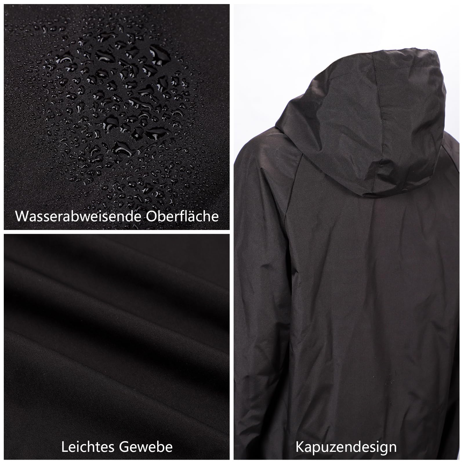 Leichte Regenjacke Damen, Regenjacke Damen Wasserdicht Atmungsaktiv, Fahrradjacke für Frauen Fahrrad Sport Outdoorjacke