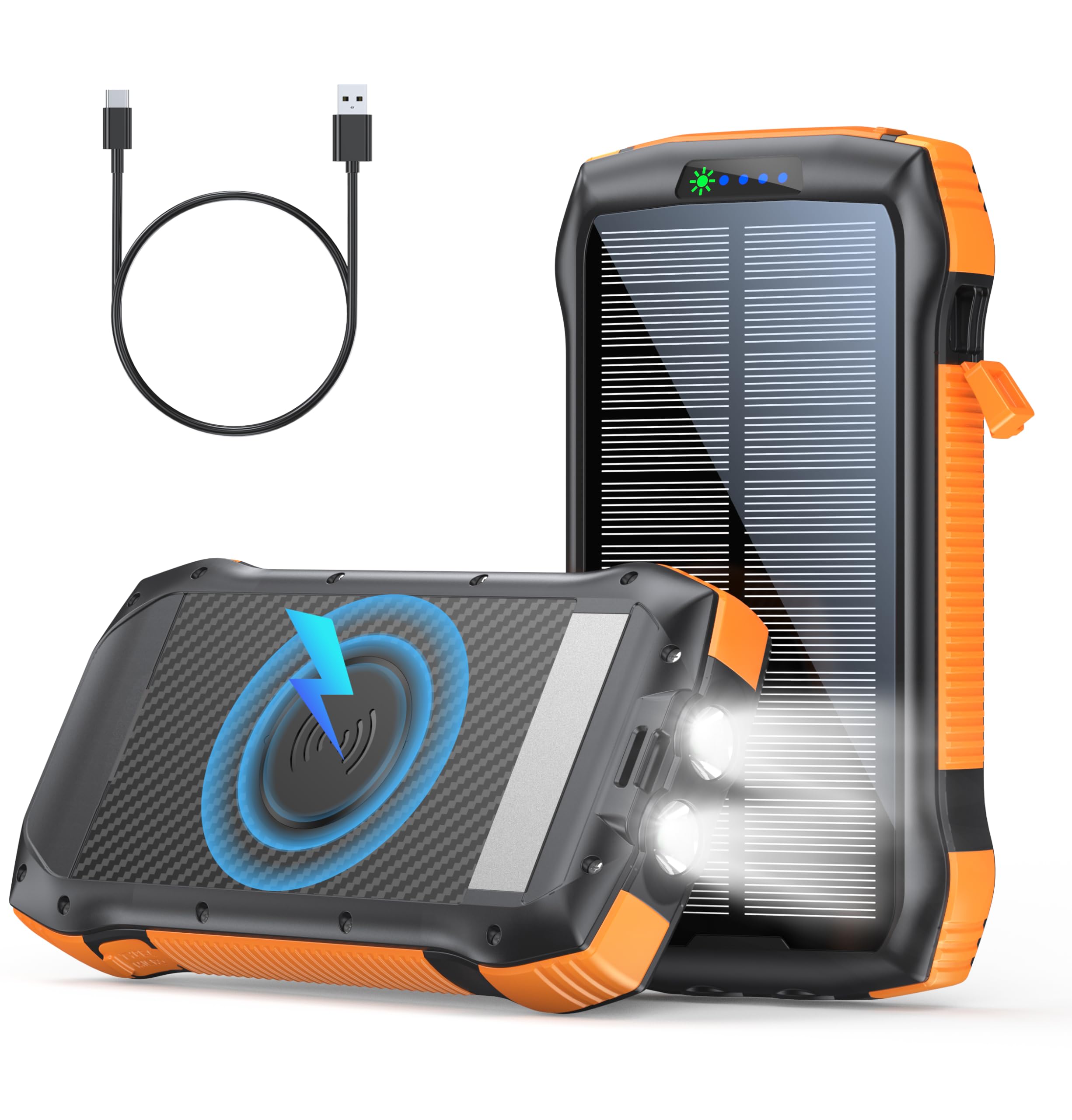 Amazon.com: MOSKIZ Solar Charger Power Bank, 40000mAh Wireless