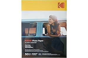Kodak Premium Photo Paper 8.5x11 Inches, Glossy Finish