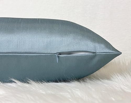 Vista 224 de Aiking Home - Funda de almohada de seda sintética, cierre de cremallera, juego de 2