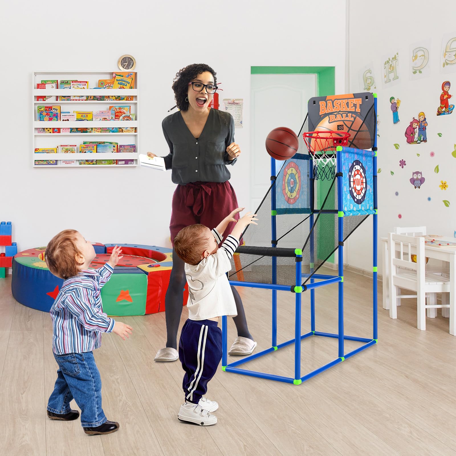 KOMFOTTEU Lauflernhilfe 2 in 1 Lauflerwagen, für Baby ab 10 Monate