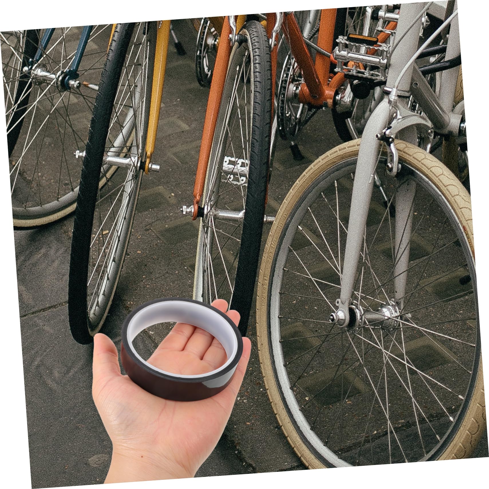 VANZACK 1 Roll Bike Tire Rim Tape Tubeless Tire Pads Bike Rim Strip Easy Installation for Cycling Safety