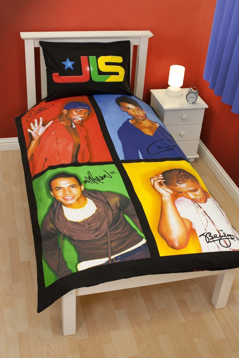 Character World 135 x 200 cm JLS Jukebox Single Panel Duvet Set, Multi-Colour
