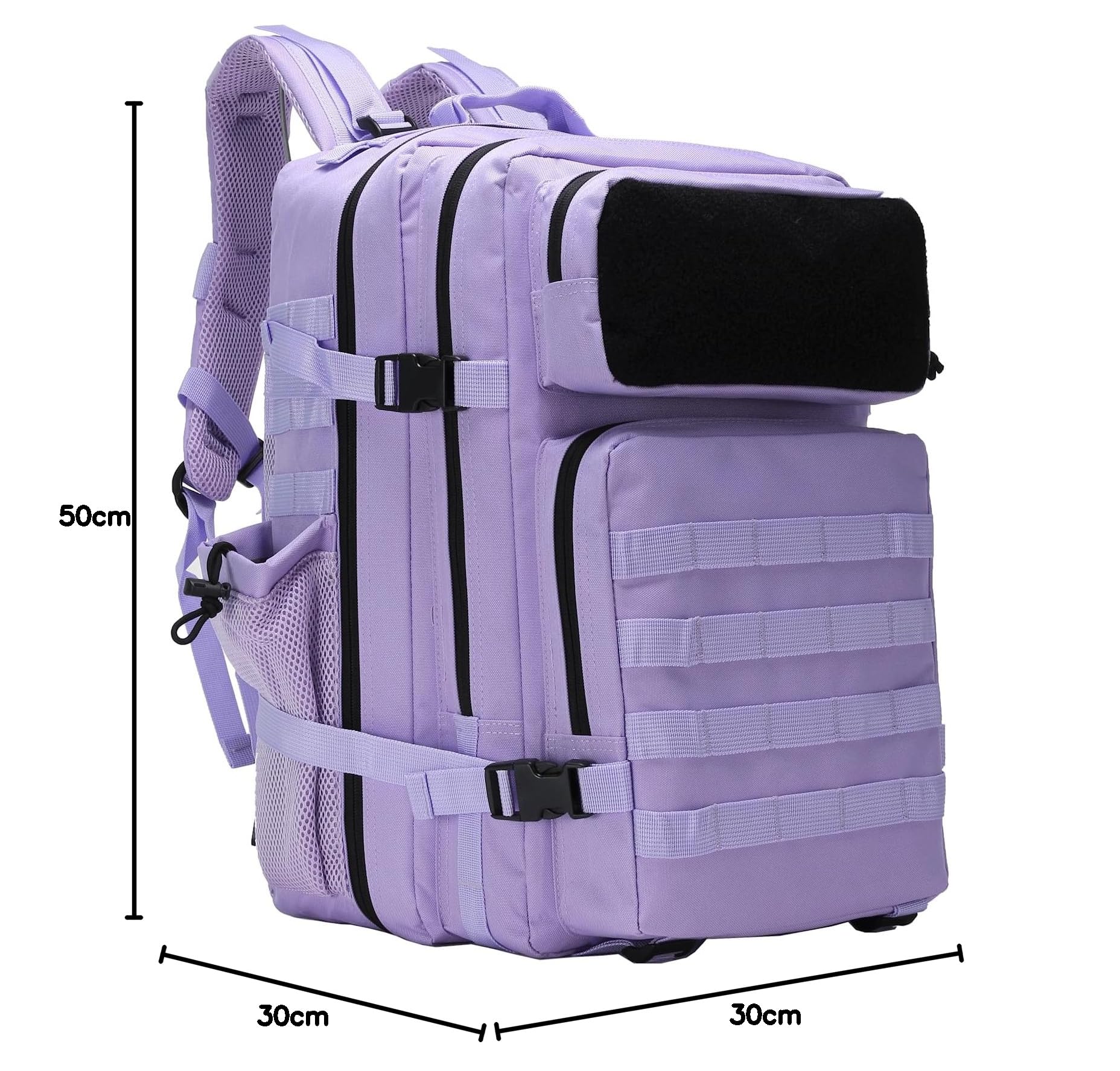 Delgeo Mochila Tactica 45L Militar, Gran Capacidad 45 * 30 * 20cm Mochila Crossfit, Plegable Impermeable Mochila Para Montañismo,Senderismo,Camping y Viajes (Púrpura)