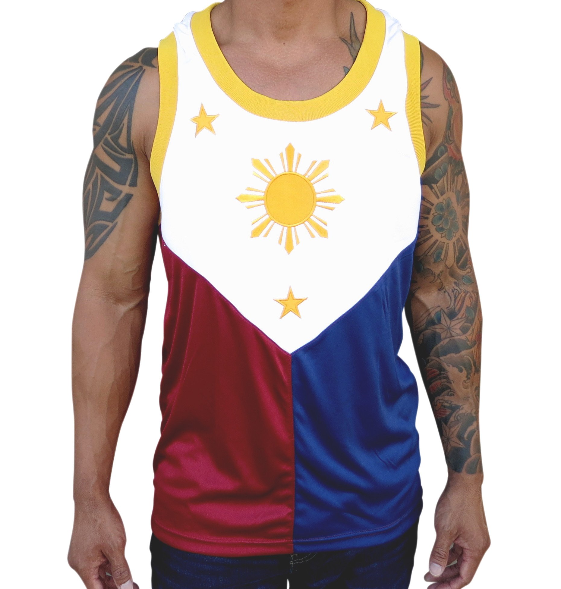 Scoop Neck Filipino Flag Jersey Manny Pacquiao