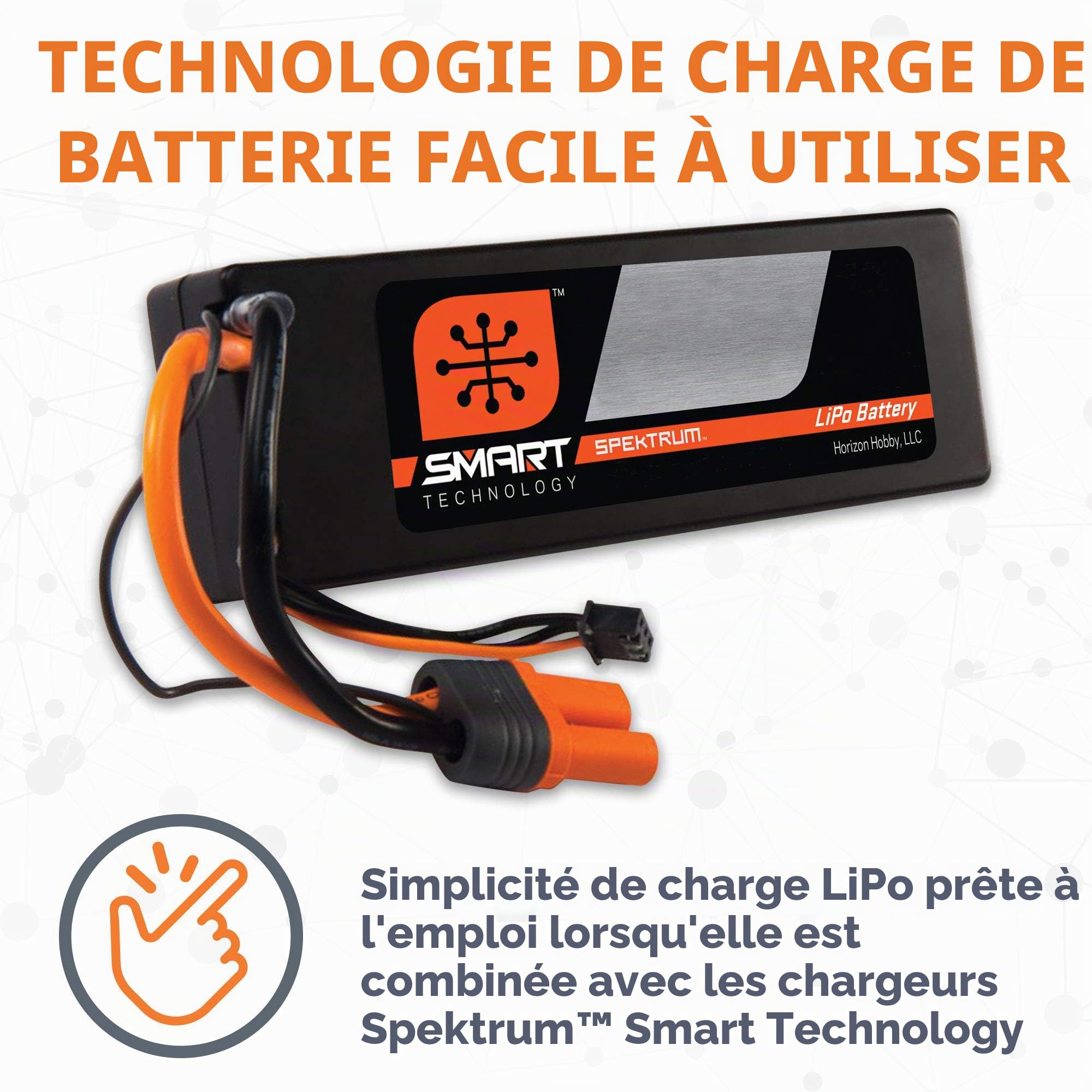 7,4 V 5000 mAh 2S 30C Smart Hardcase Batterie LiPo : IC5