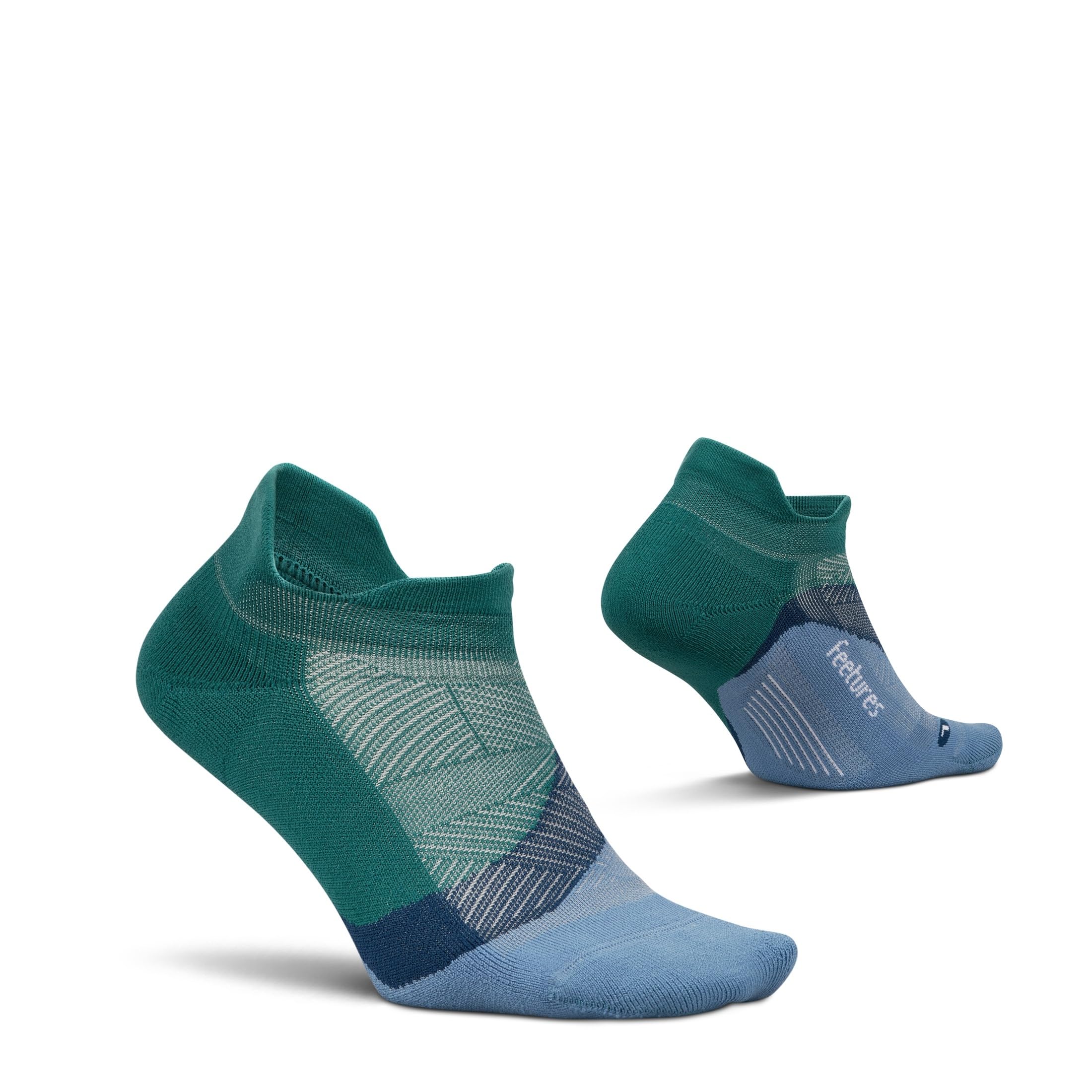 Feetures Elite Light Cushion No Show Tab Sock Wave
