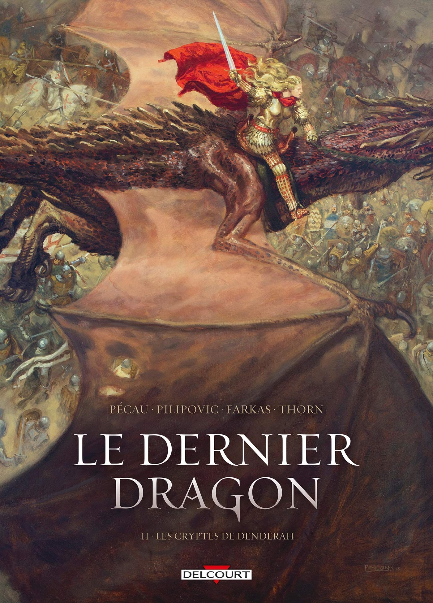 Éditions Delcourt Bande dessinée Le Dernier Dragon T02: Les cryptes de Dendérah