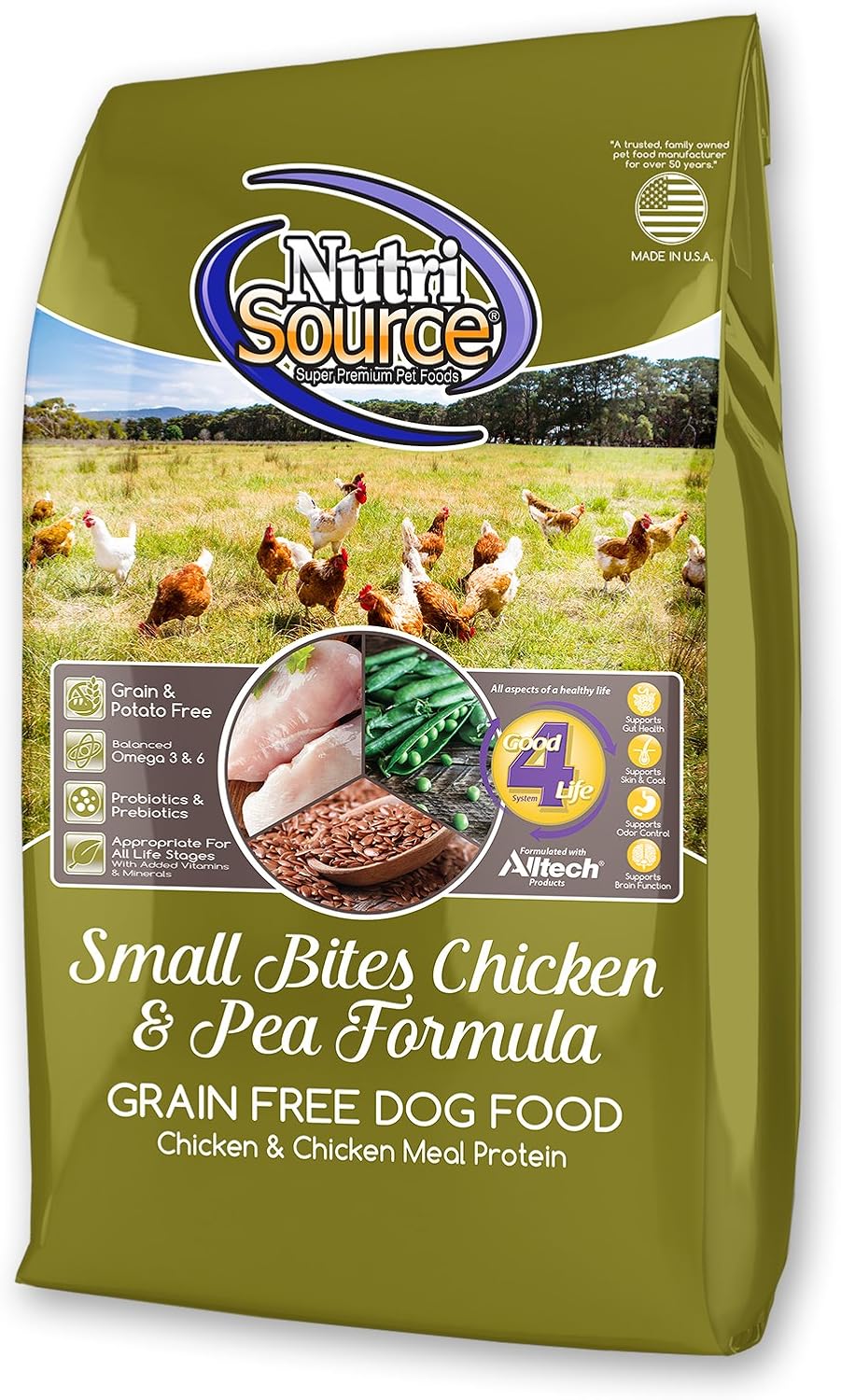 Nutrisource, Small Bites Chicken & Pea Formula, 5 Lbs Pet