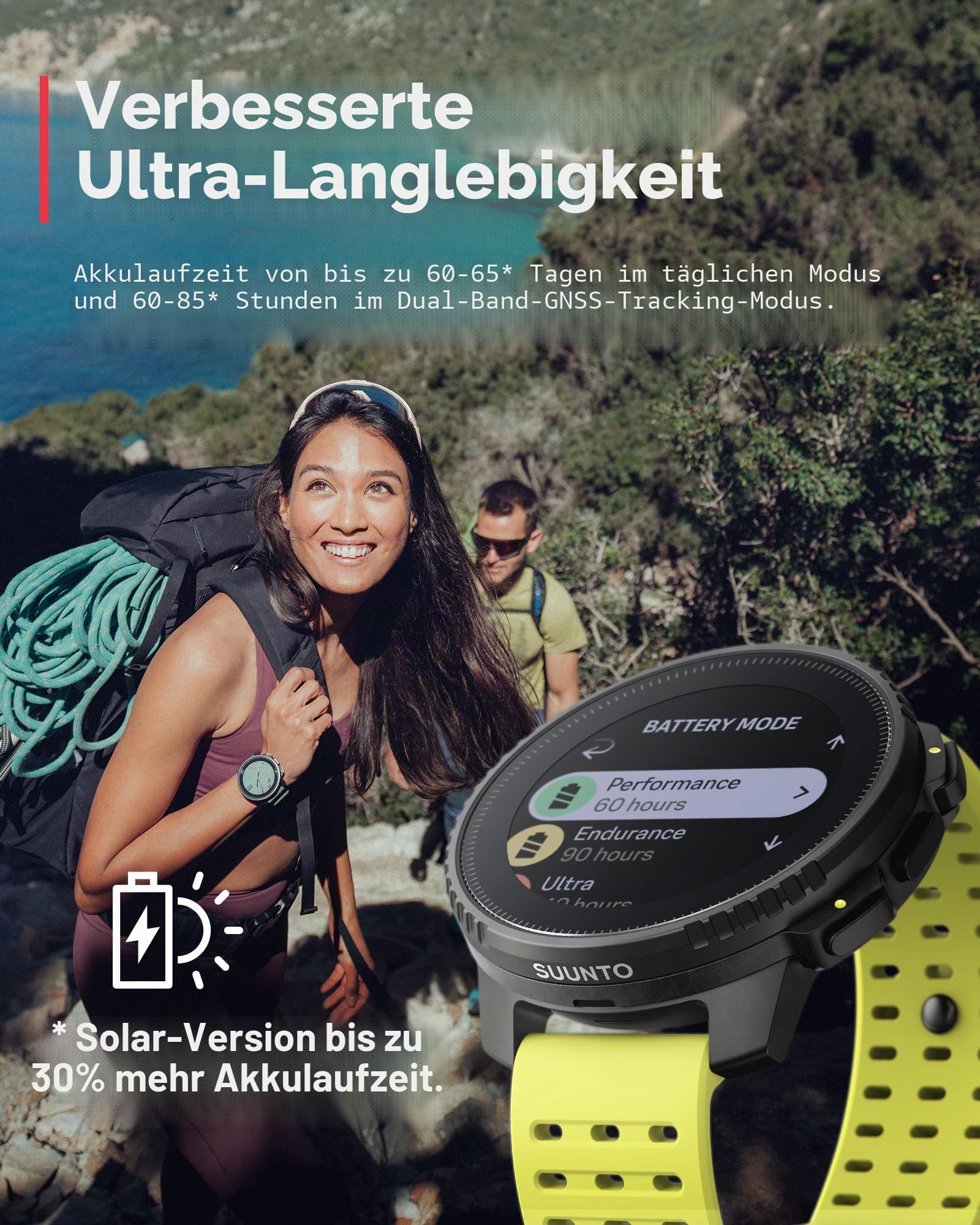 SUUNTO Vertikal: Abenteuer-GPS-Uhr, großes Display, Offline-Karten, Solarladung