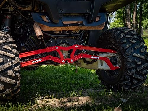 Miniatura 2 de SuperATV Brazosvarillas de radio trasero en caja de alta liquidación para Polaris RZR XP 900  XP 4 900 (2011-2014) - Rojo