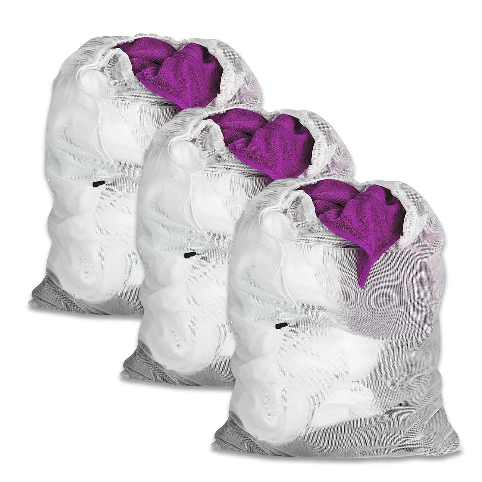 Lot De 2 Filets à Linge XXL 60x90 Cm - Pour Machine à Laver - Protection Rideaux, Doudounes, Vêtements Délicats - 3