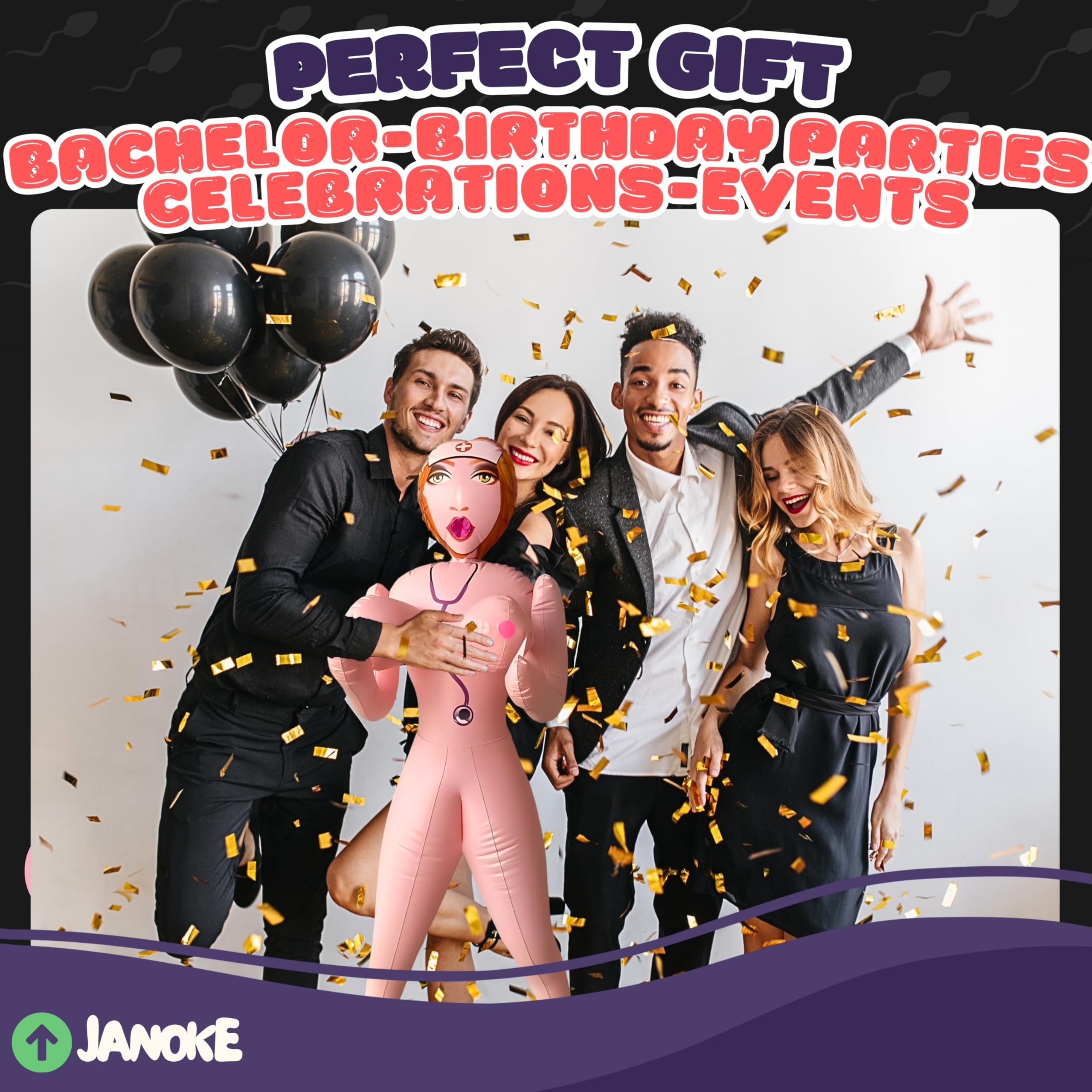 Amazon.com: Inflatable Party Display Figure – Life Size Decorative Event  Prop for Celebrations, Festivals, Photo Booths & Prank Parties