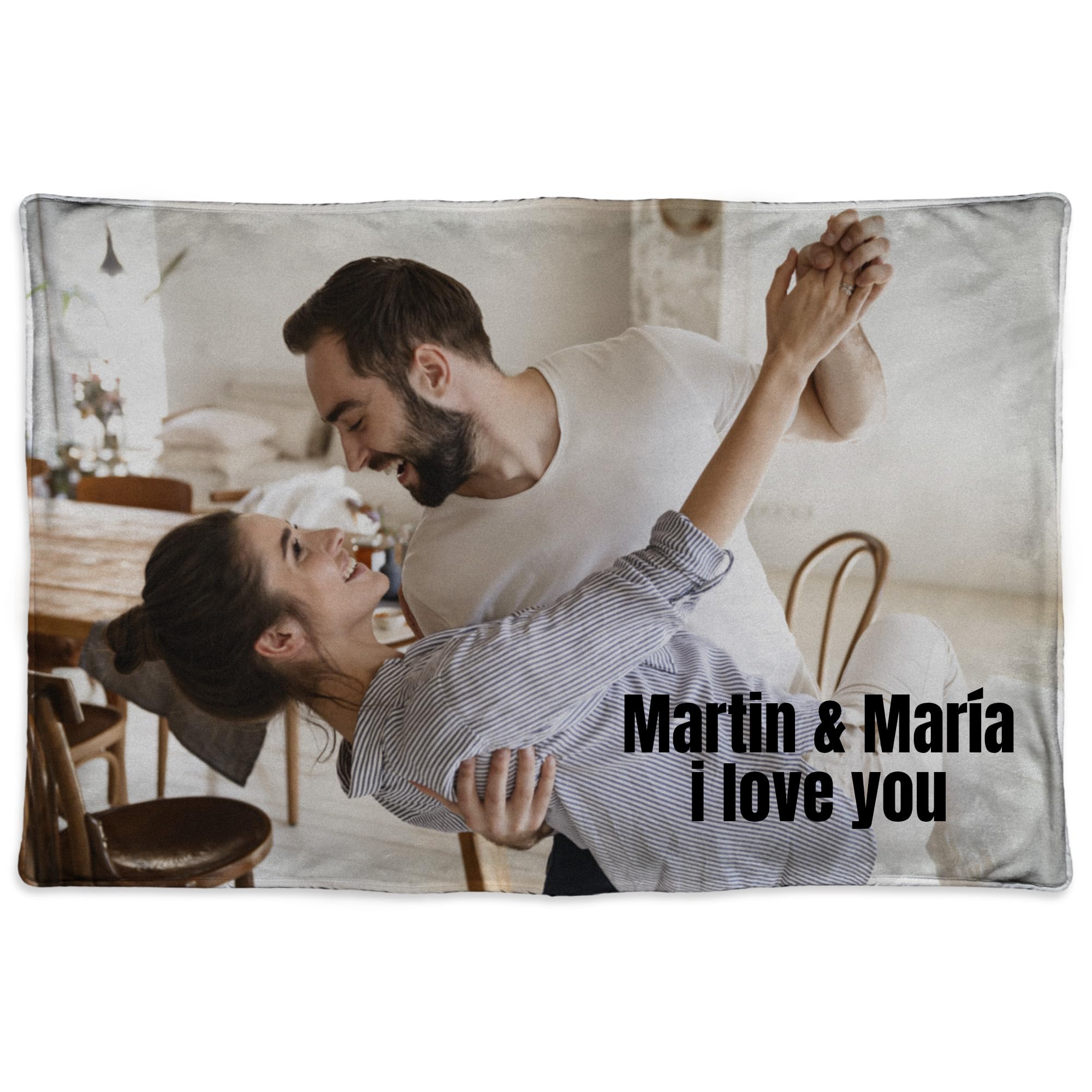 Personalisierte Sofadecke. Decke mit Foto. Decke personalisiert. Verschiedene Größen zur Auswahl. Fotogeschenke. Einseitig personalisierte Fleecedecke. 300 gr/m2. Sofadecke. Ungefähre Größe 190x125cm.