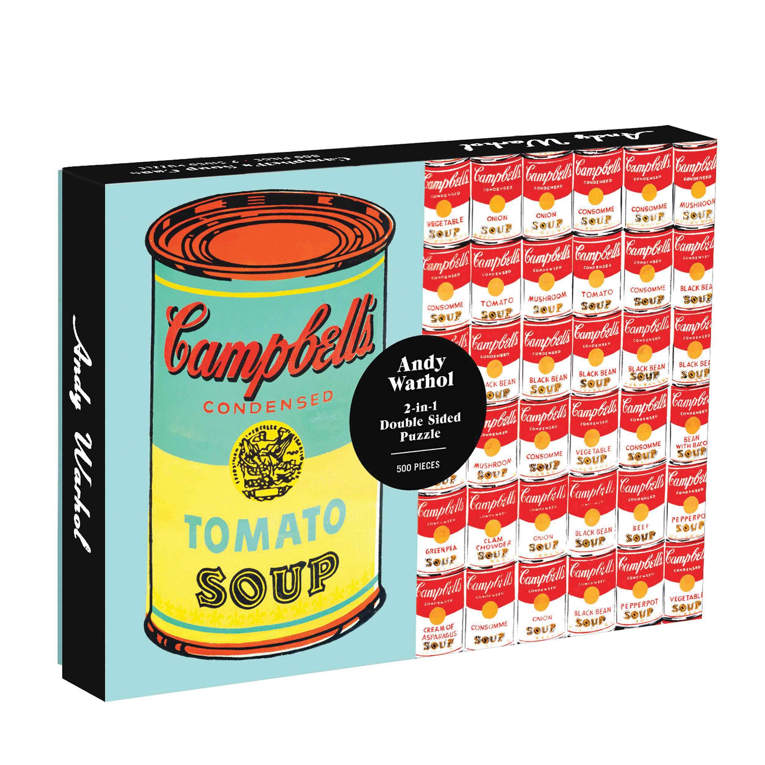 Amazon | Andy Warhol Soup Can 2-sided 500 Piece Puzzle