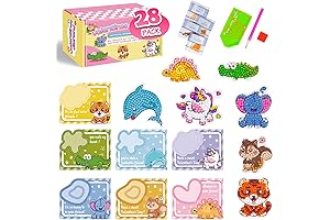 VOOADA Valentine Arts and Crafts Kit for Kids 28 Pack Animal Buddies