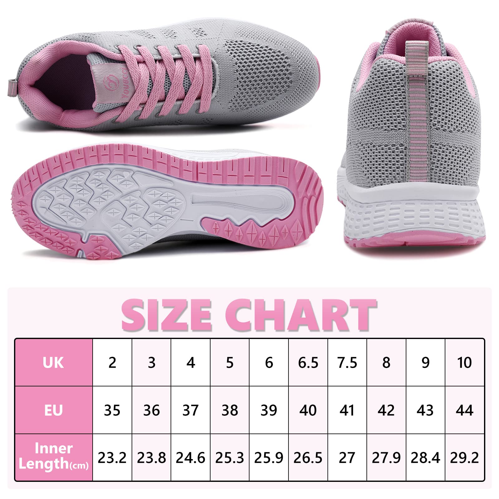 Damskie trampki do biegania oddychające buty do biegania fitness niskie bieganie sportowe siłownia moda trampki