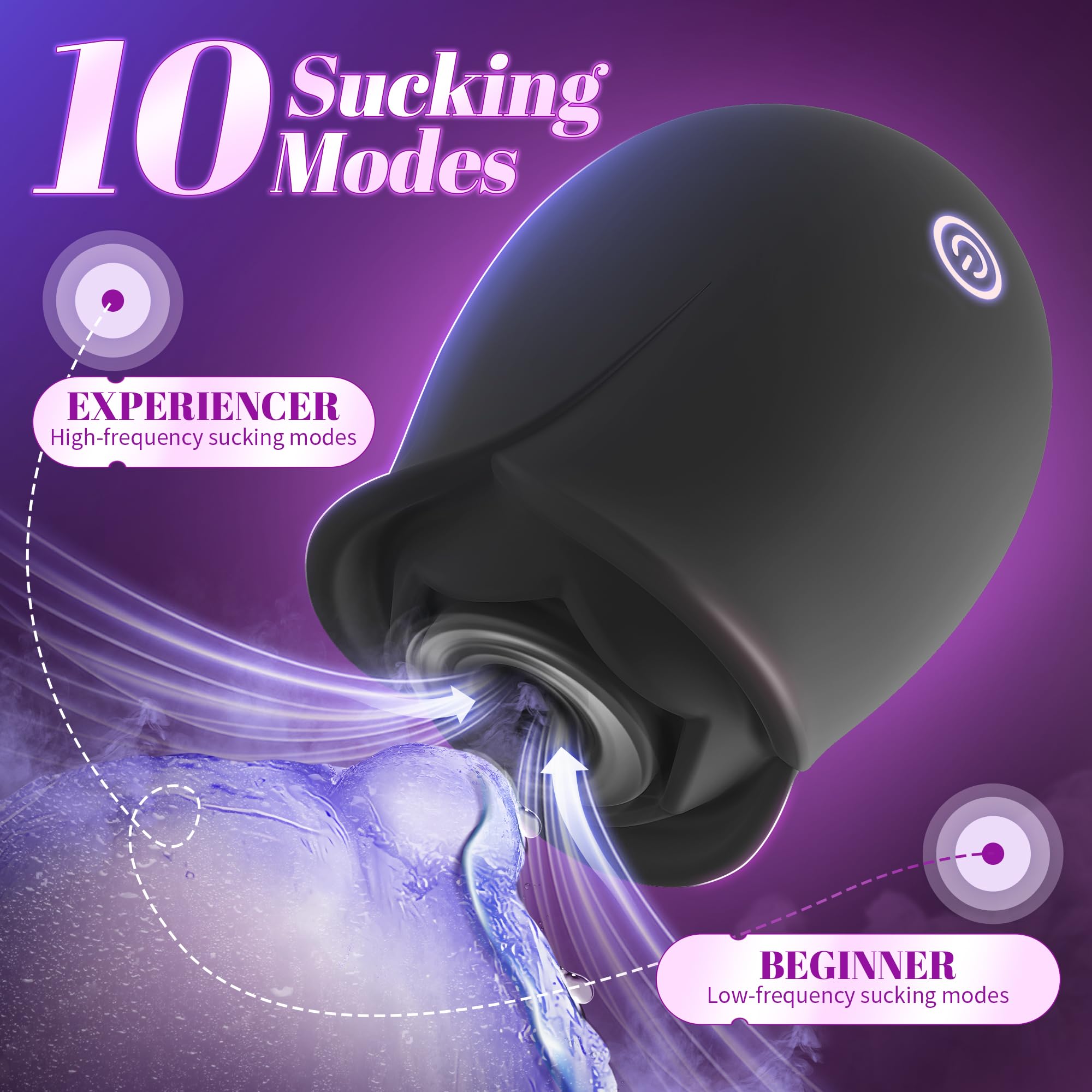 Rose Sex Toy Dildo Vibrator - Rose Toy Adult Toys Sucking Vibrator Nipple Sucker (): Blackrose