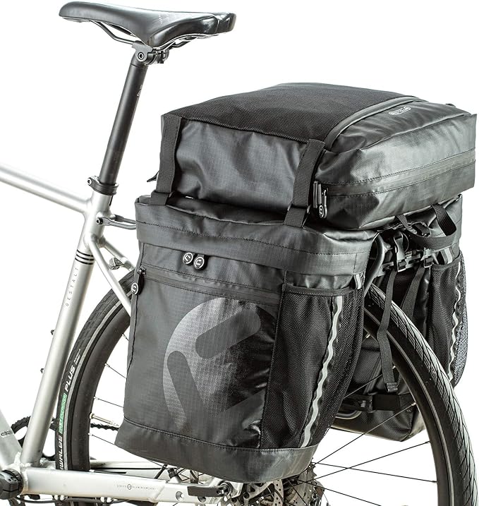 UBORSE Bike Pannier Bag 3 in 1 Waterproof Bicycle Rear Carrier Bag Luggage Rack Bag for Cycling