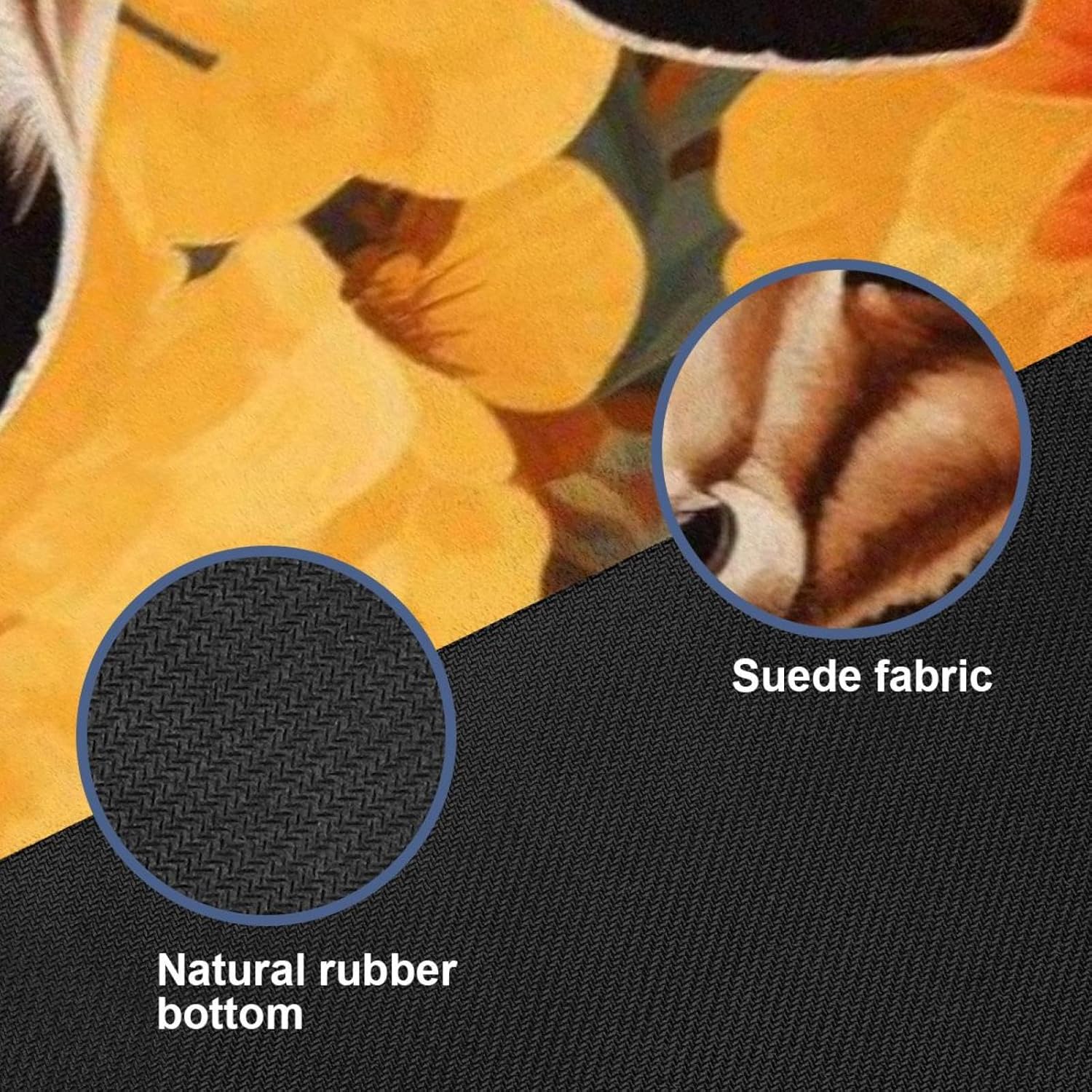 Yoga Towel, Kangaroo Pattern Non Slip Sweat Absorbent Hot Yoga Mat Towel for Hot Yoga, Pilates and Fitness - 72.8" x 26.8"