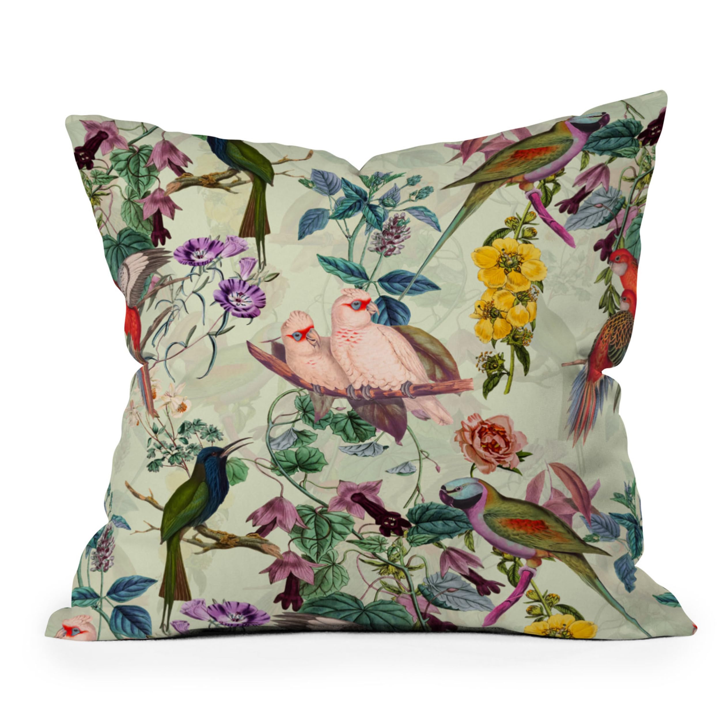 Society6 Retro Shapes Indoor Throw Pillow, 18x18 by Ana Rut BRE