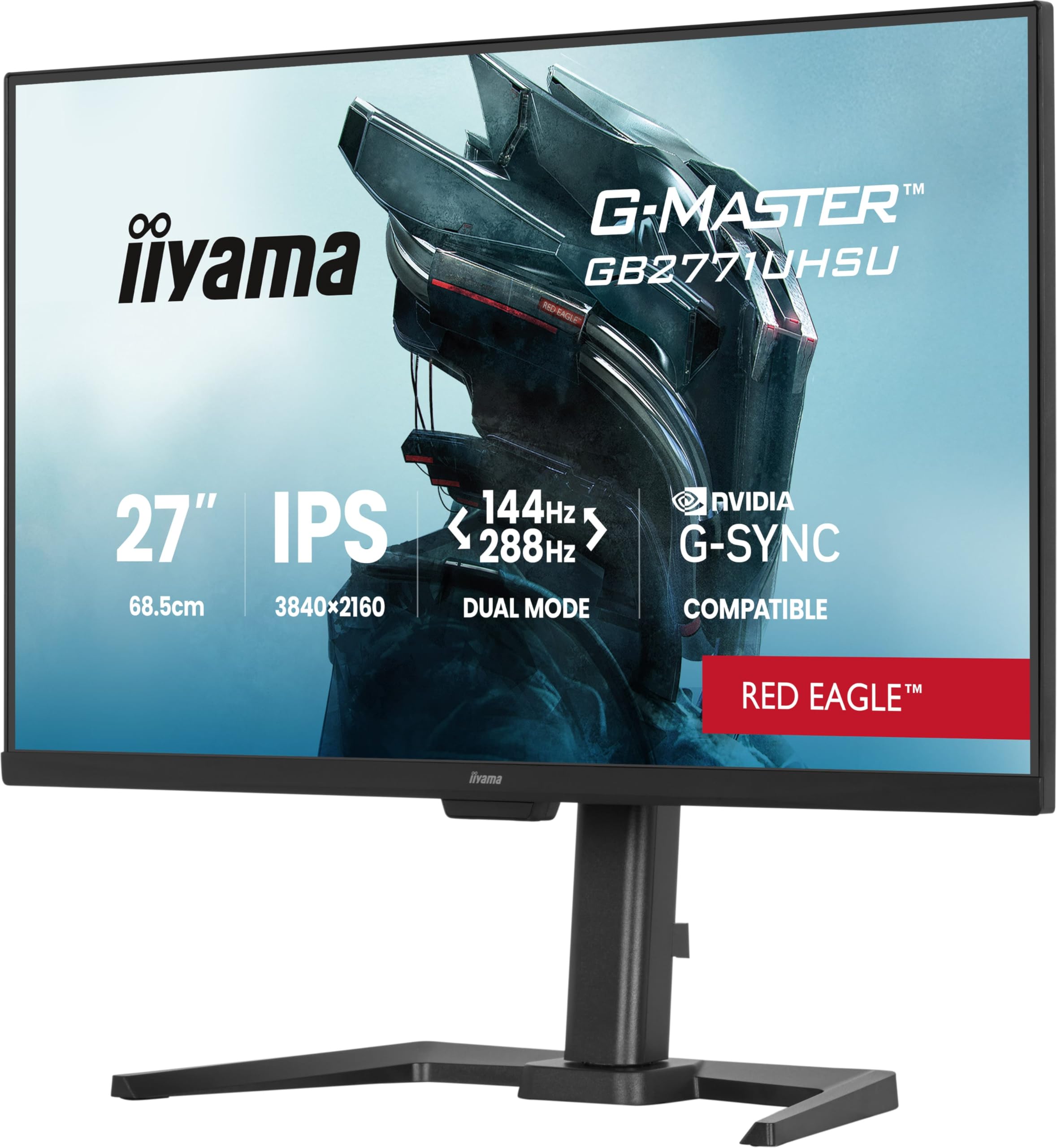 Iiyama G-Master Gb2771uhsU-B1 Monitor Pc 68,6 Cm [27] 3840 X 2160 Pixel 4k Ultra Hd Led Nero (G-Master Gb2771uhsU-B1 27in - 144hz 4k 3840x2160 Gaming