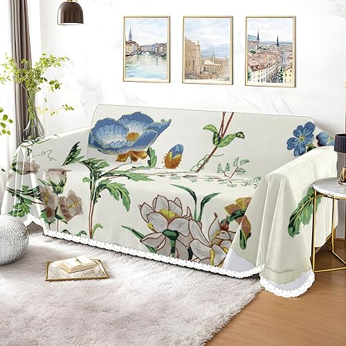 Vista 94 de Funda de sofá con estampado floral, fundas de sofá resistentes a las manchas, protector universal de muebles