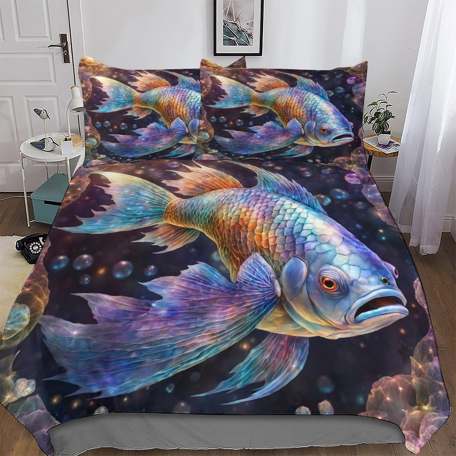 Linge de lit poisson en microfibre douce pour en finir avec les draps rêches et froids