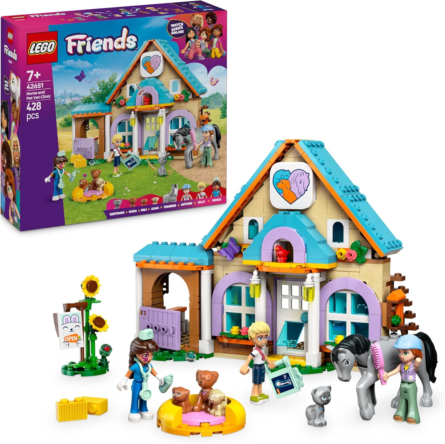 LEGO Friends 42651 Tierarztpraxis für Pferde und Haustiere