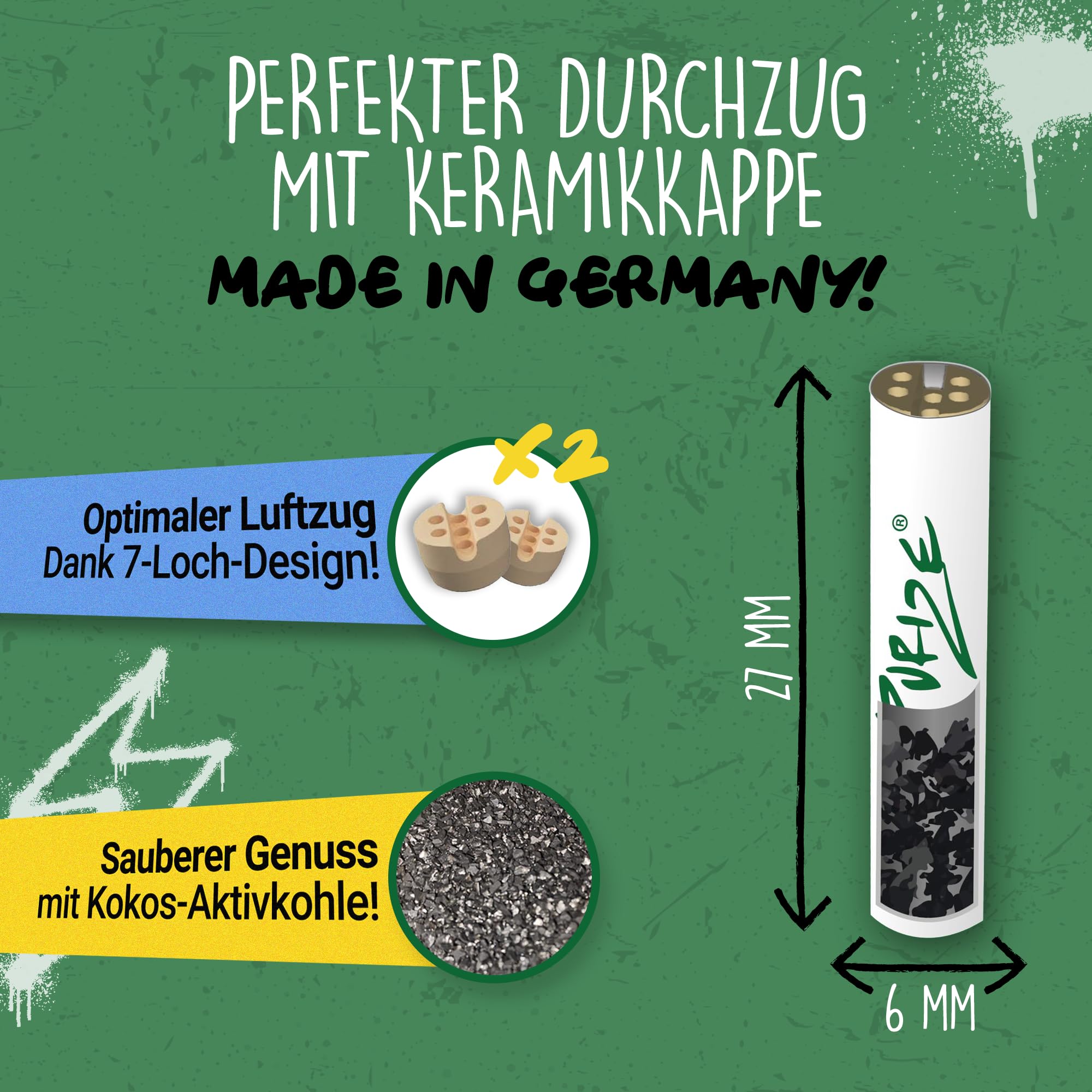 PURIZE® Beutel | 250 Xtra Slim Size Aktivkohlefilter Weiß