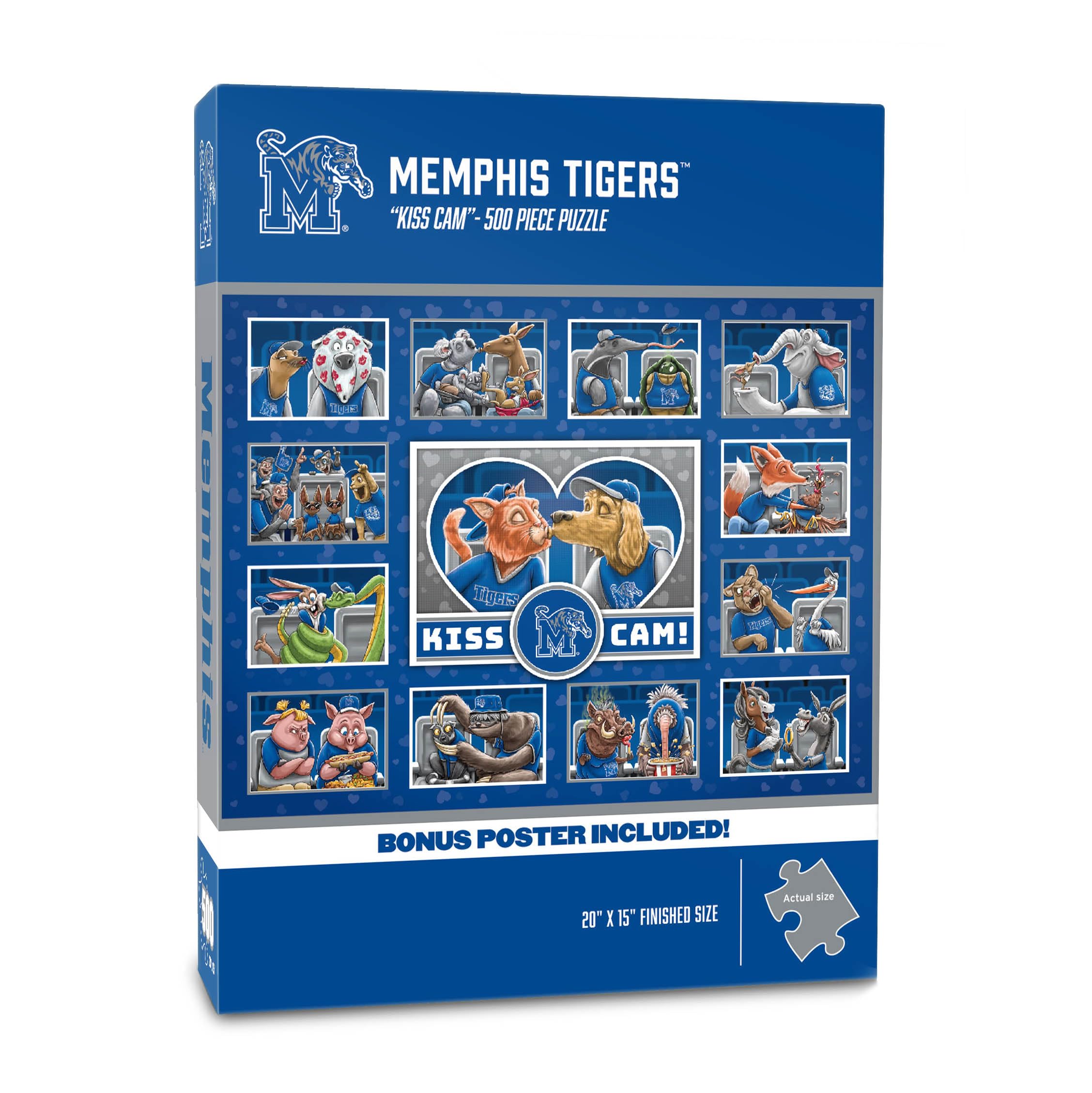 YouTheFan NCAA Memphis Tigers Kiss Cam 500pc Puzzle
