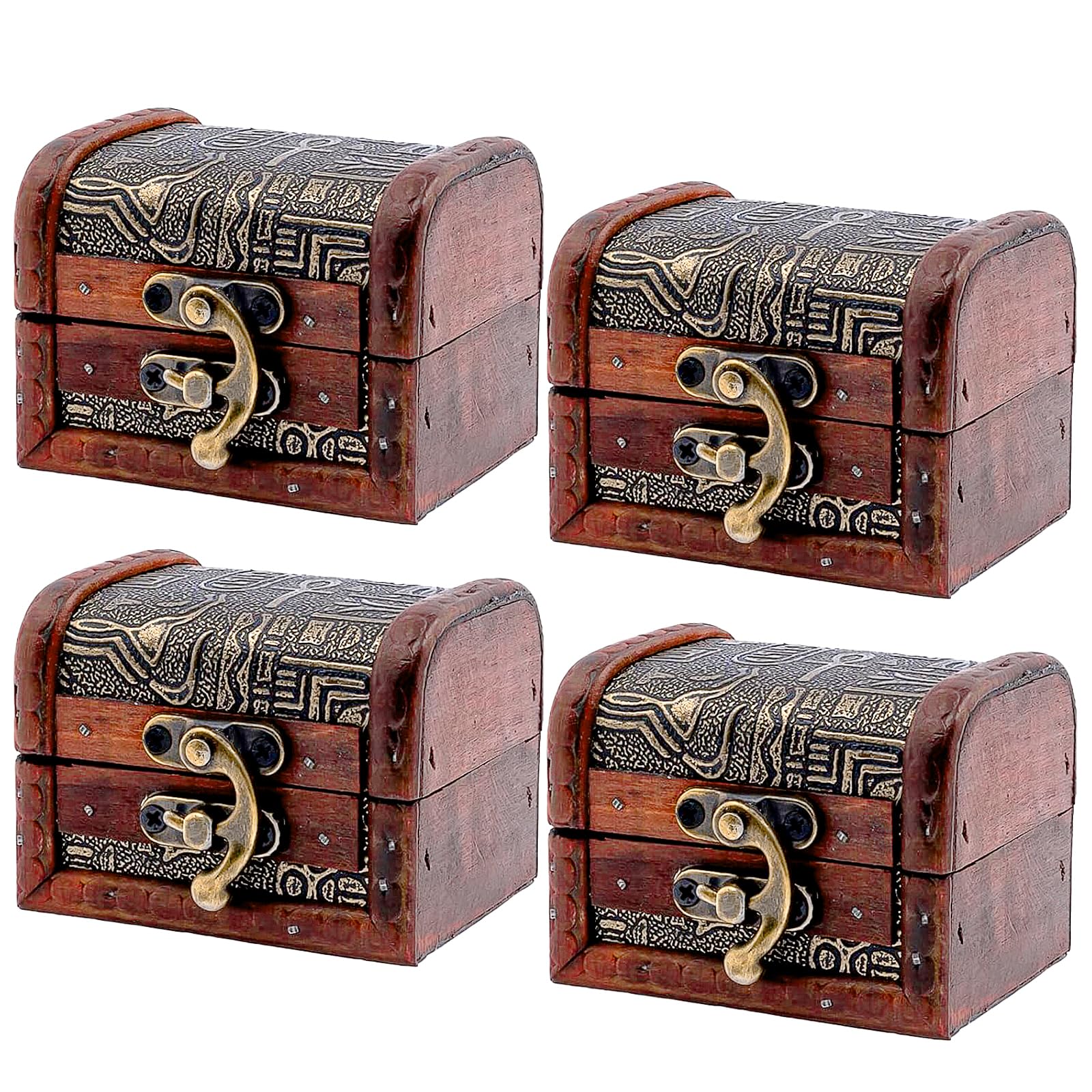 Boîte à Bijoux Vintage Motif De Raisin En Bois Ornement De Cheveux