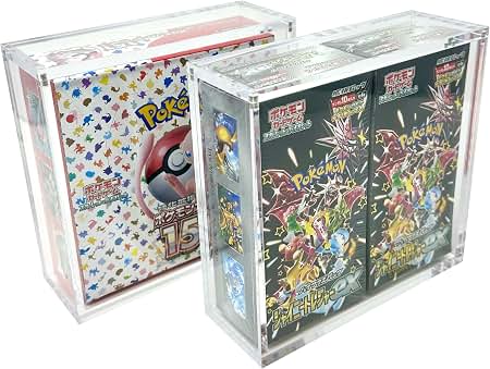 acrylic case pokemon booster box Platinum Protectors Display for 6mm Premium Magnetic Top Stackable Cord Color:Brown Innistrad: Midnight Hunt MID it delivers clean presentation Mega Mewtwo EX