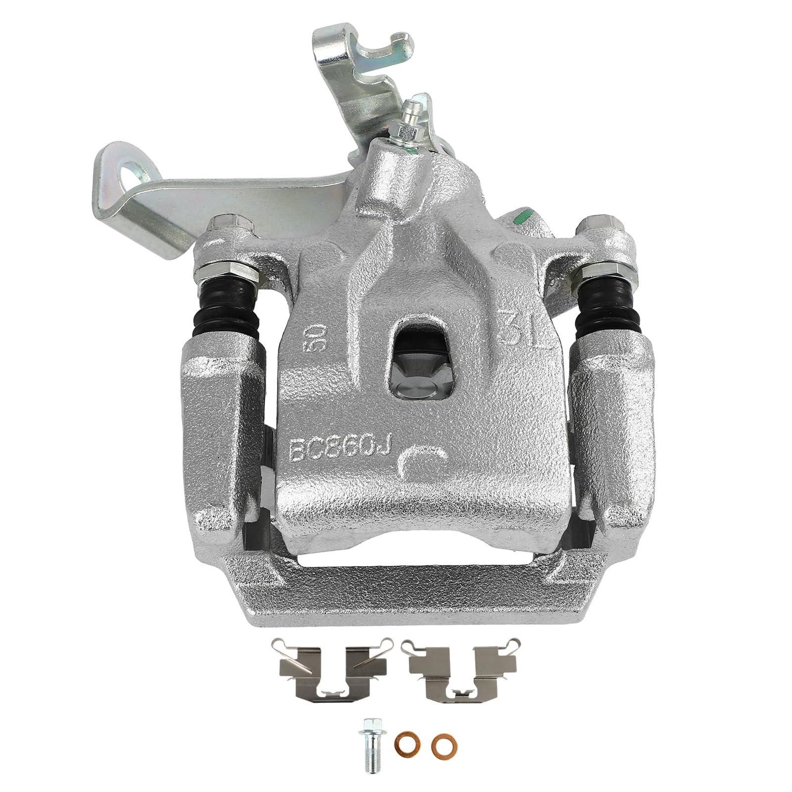 SCITOO 19B7123 Rear Left Disc Brake Caliper w/Bracket Fit For Mazda For CX-5 2013-2015, Single Piston