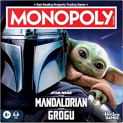 Monopoly: Star Wars The Mandalorian and Grogu Edition Board Game, Family Games, 8+ (English Version)