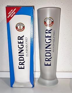 Erdinger - Vasos de cerveza (0,5 L), color blanco satinado