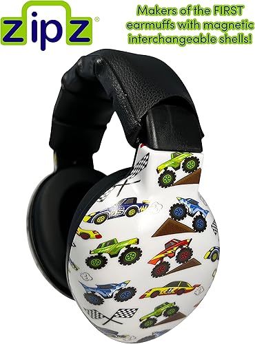 Miniatura 9 de ZIPZ Orejeras para bebés y niños pequeños, diseño innovador, cambia de color con carcasas magnéticas, auriculares de protección auditiva de 0 a 4