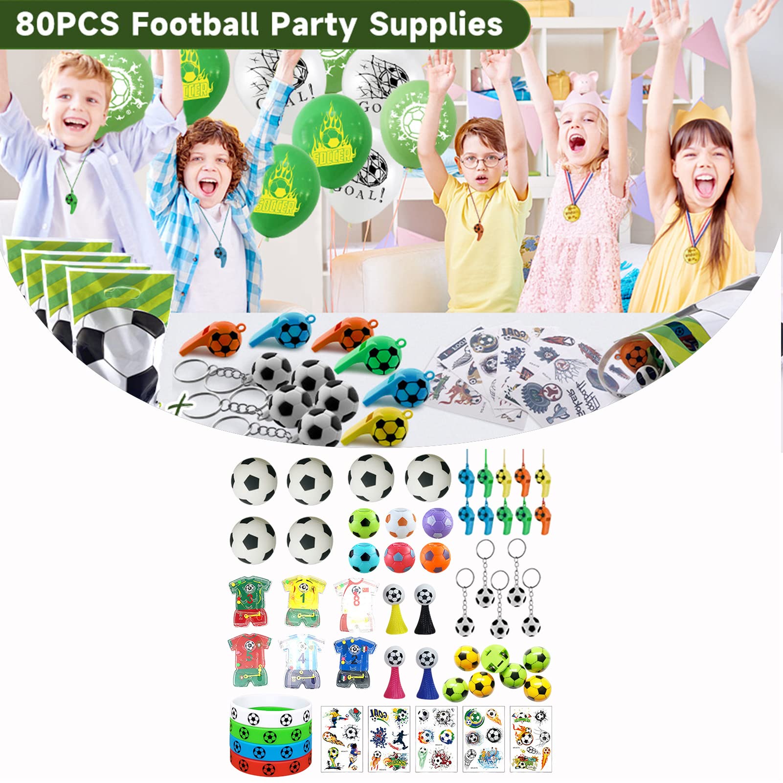Fußball-Geschenkset Mit Bilderrahmen, Becher, Armband, Schlüsselanhänger & Tüte – 6-teilig, Ideal Für Teamgeschenke, Mottopartys & Belohnungen