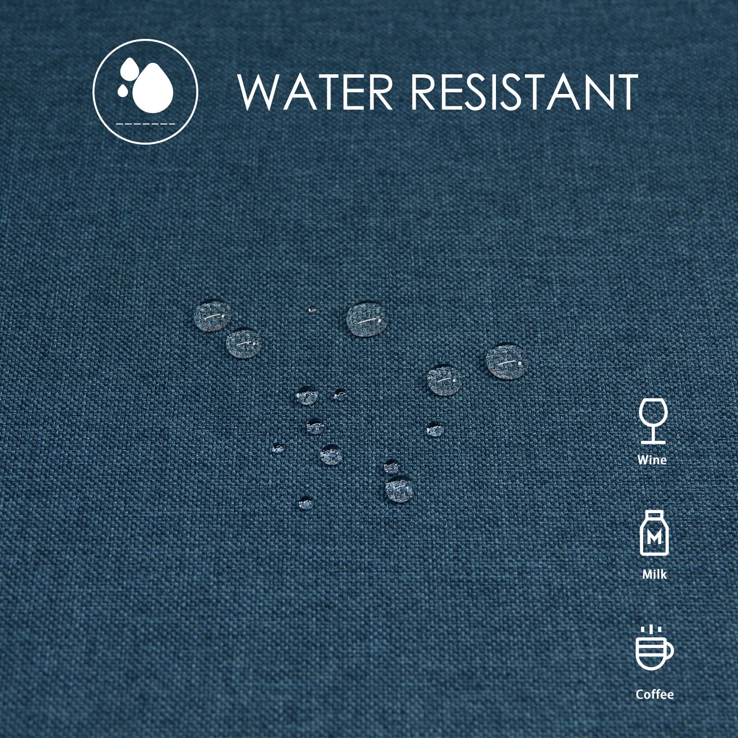 BALCONY & FALCON Tovaglia Impermeabile Antimacchia Rettangolare in Fili Sottili con Orli Larghi Adatta per Interni Esterni Giardino Ristorante e Decorazione