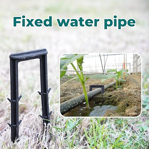 Miniatura 4 de Estacas de jardín de 7 pulgadas, 20 estacas de anclaje de plástico para tela de malezas, césped artificial, valla inalámbrica para perros, lonas,