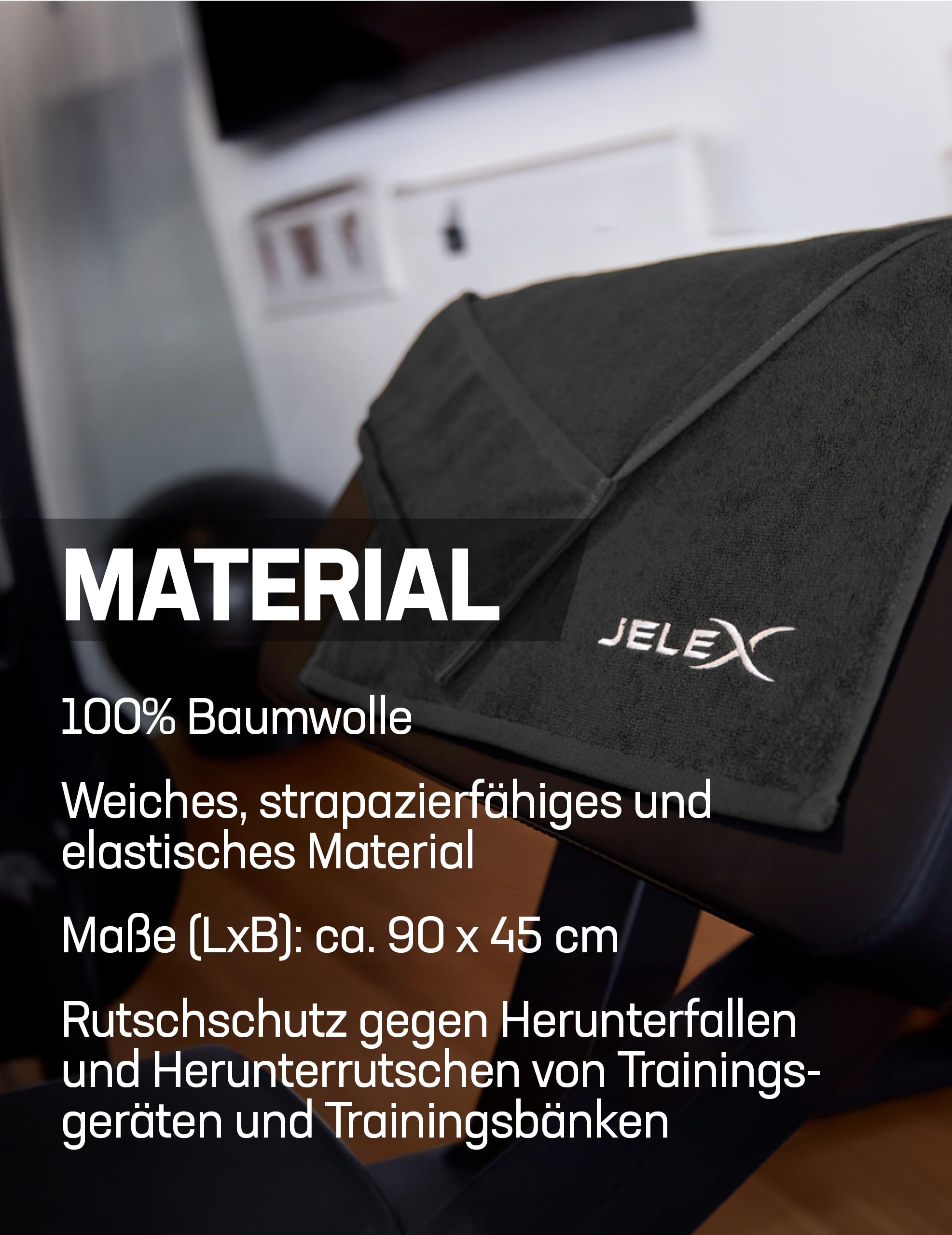 Asciugamano Palestra Beyond Con Tasca Zip - Cotone Super Assorbente Per Fitness - Foto 4