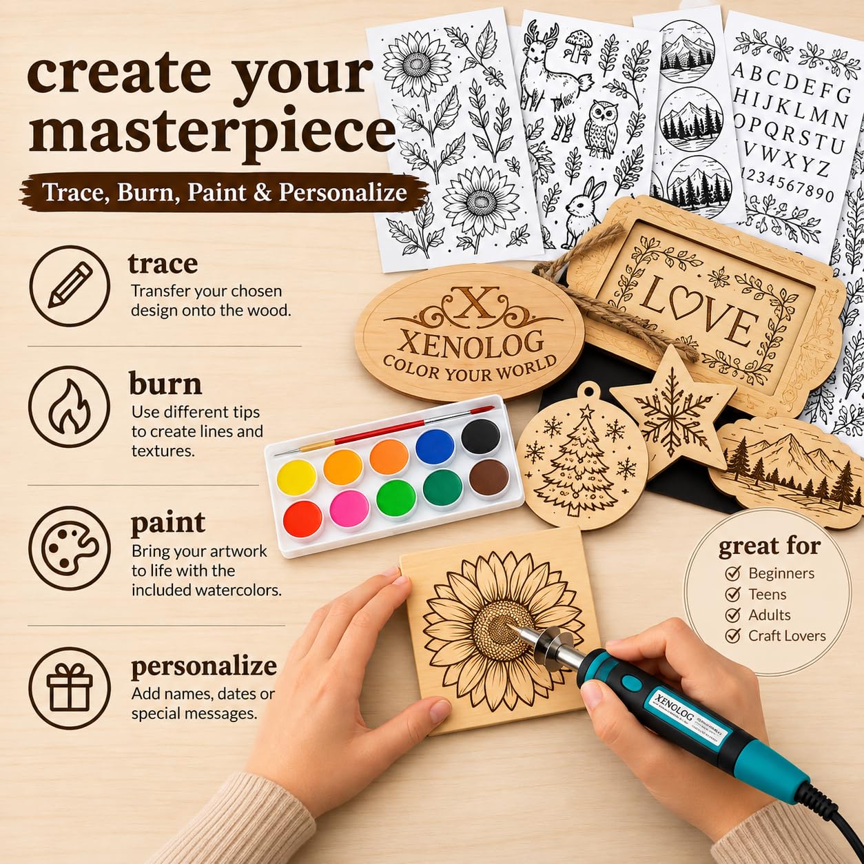 Wood Burning Kit for Beginners - Create Stunning Designs -4